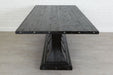 etúHOME Camden Pedestal Rectangle Table, Black 5