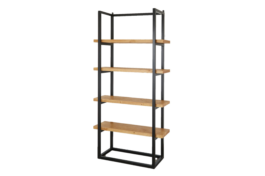 Black with Natural, Pantry Shelf Unit