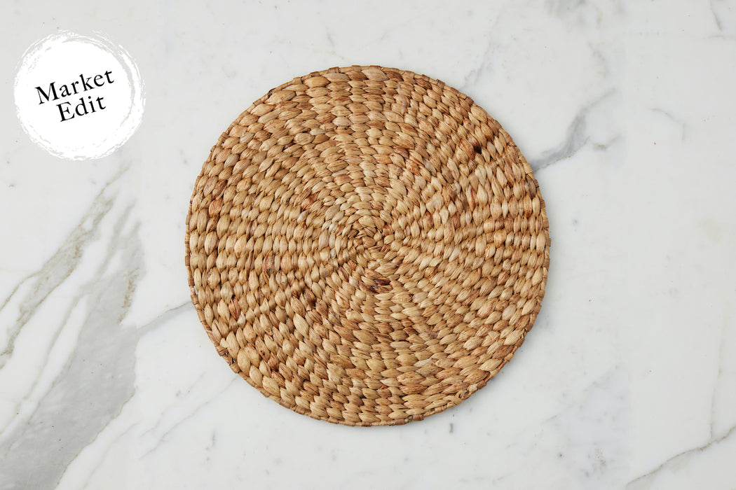 Water Hyacinth Placemat, Round