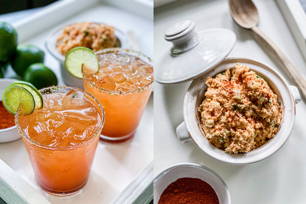 In The Kitchen: Mezcal Margarita and Spicy Cheddar Dip