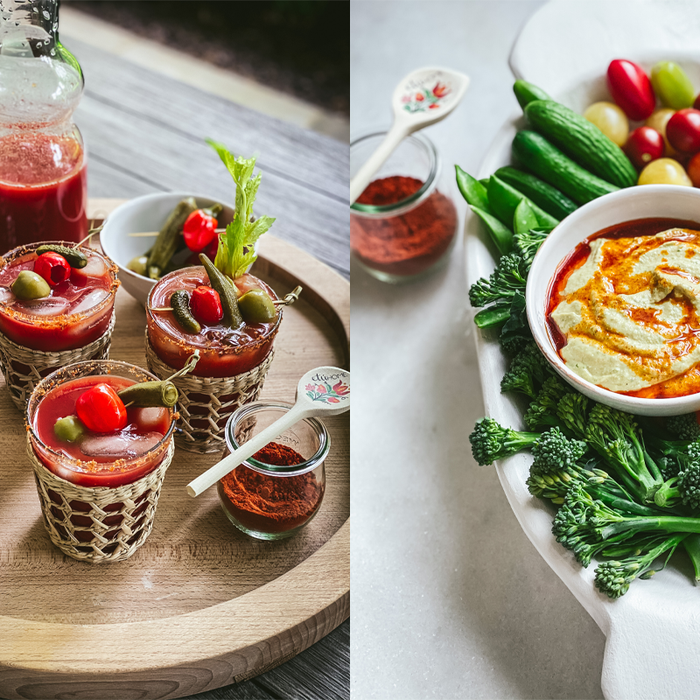 In The Kitchen: Spicy Bloody Mary and Seasonal Hummus