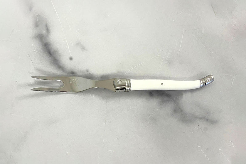 The Original French Laguiole Cheese Fork, White