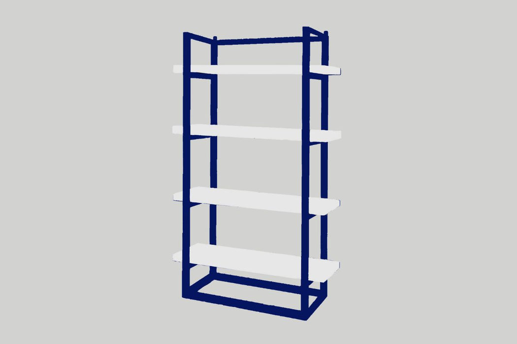 Navy with White, Pantry Shelf Unit