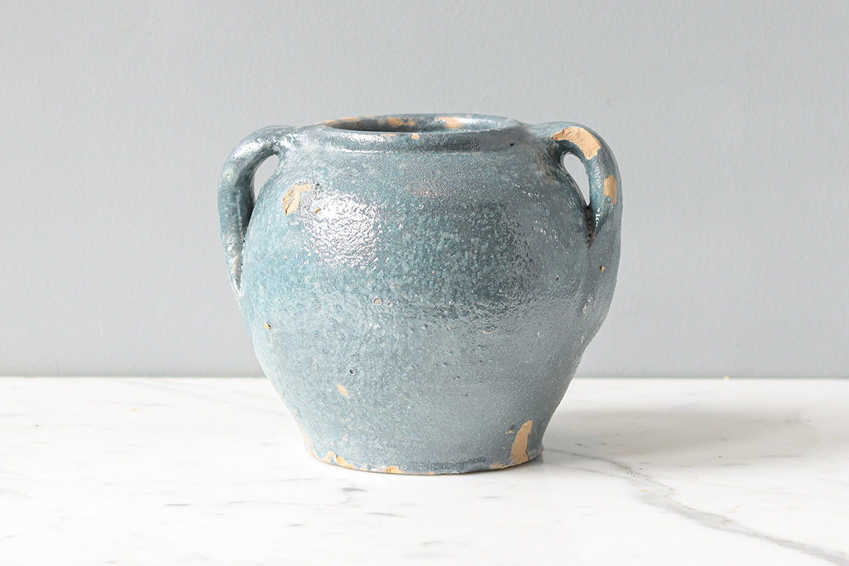 teal plant pot large Found Blue Tones Confit Pot
