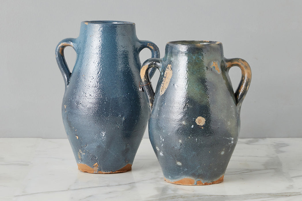 Found Blue Tones Amphora