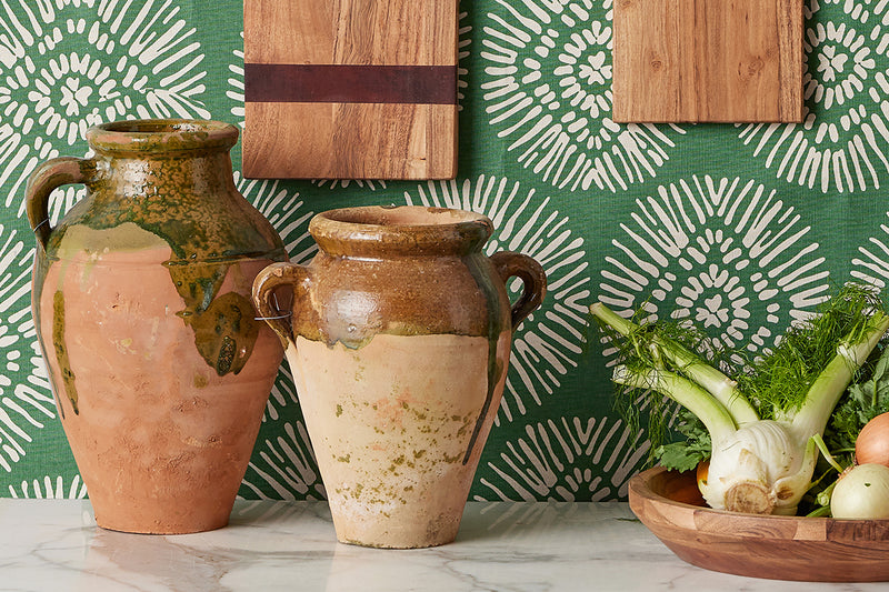 Large Terracotta Amphora, One Handle