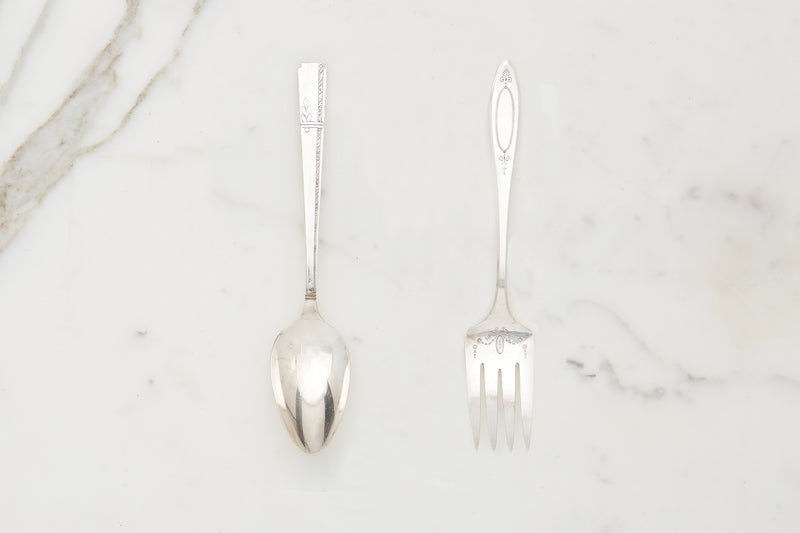 Found Serving Spoon & Fork Set
