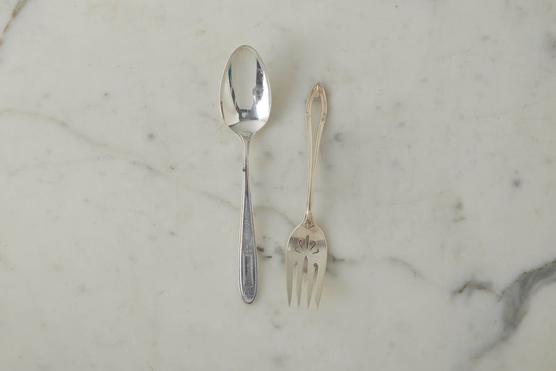 Found Serving Spoon & Fork Set