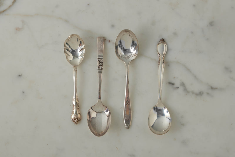 Found Sugar Spoon, set of 4