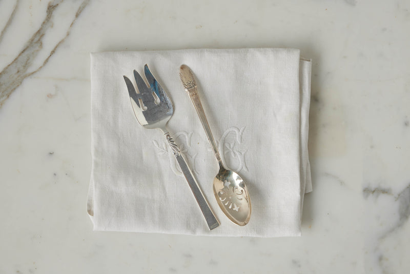 Found Slotted Serving Spoon and Fork Set