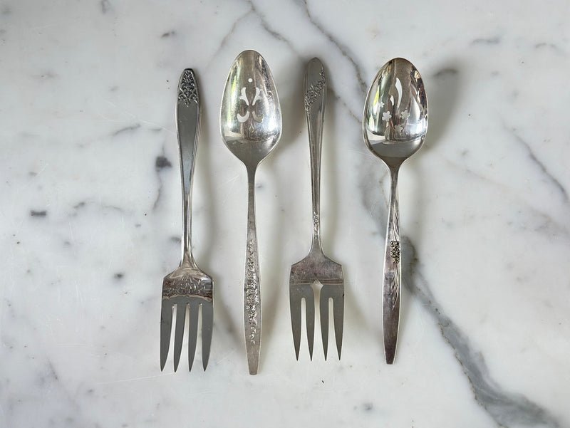 Found Slotted Serving Spoon and Fork Set