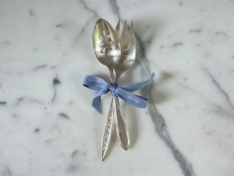 Found Slotted Serving Spoon and Fork Set