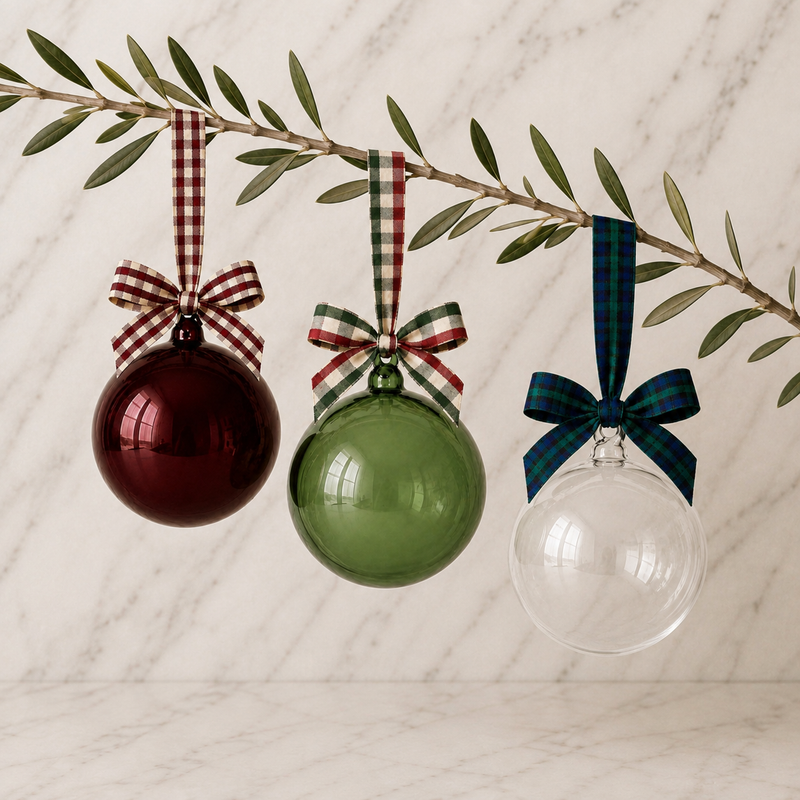 5" Glass Globe Ornaments
