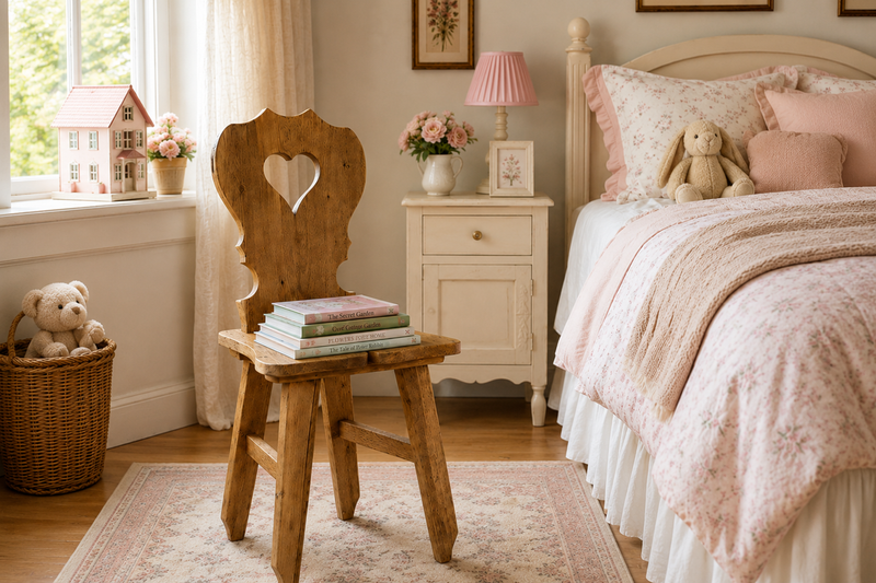 Tyrol Accent Chair, Natural Heart