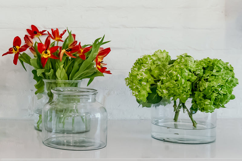 Clear Bloom Flower Vase