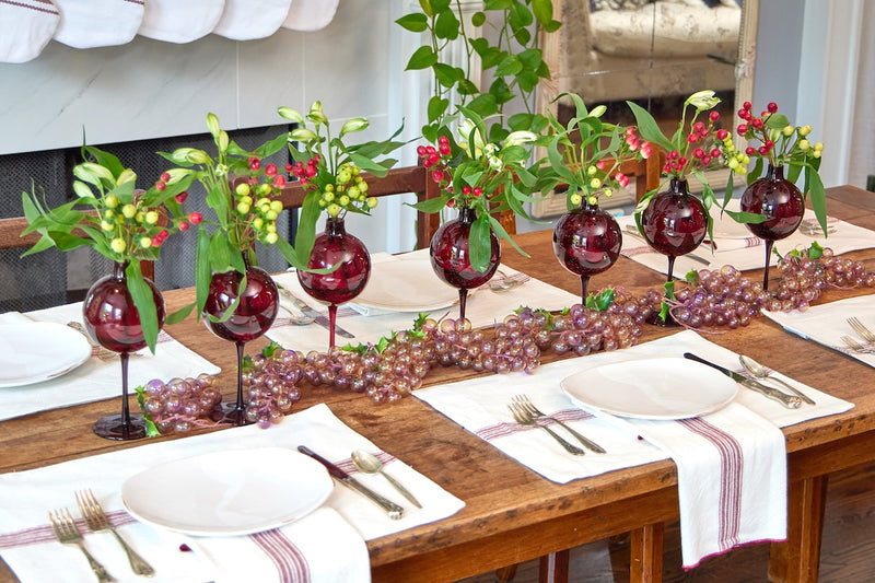 Merlot Wine Glass Vase, Medium