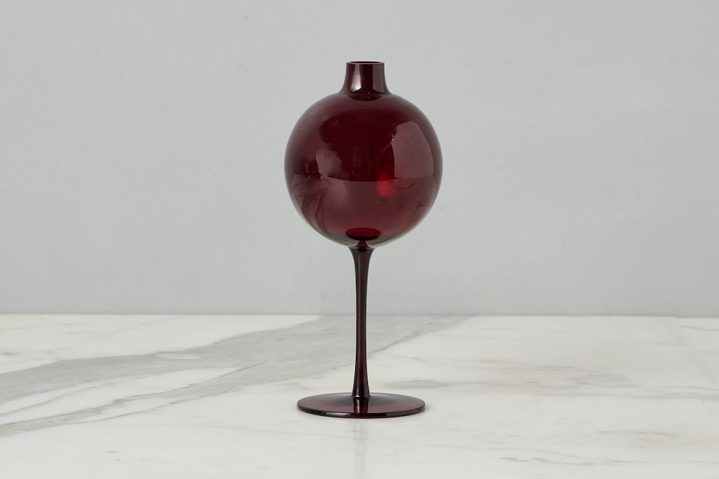 Merlot Glass Vase Medium