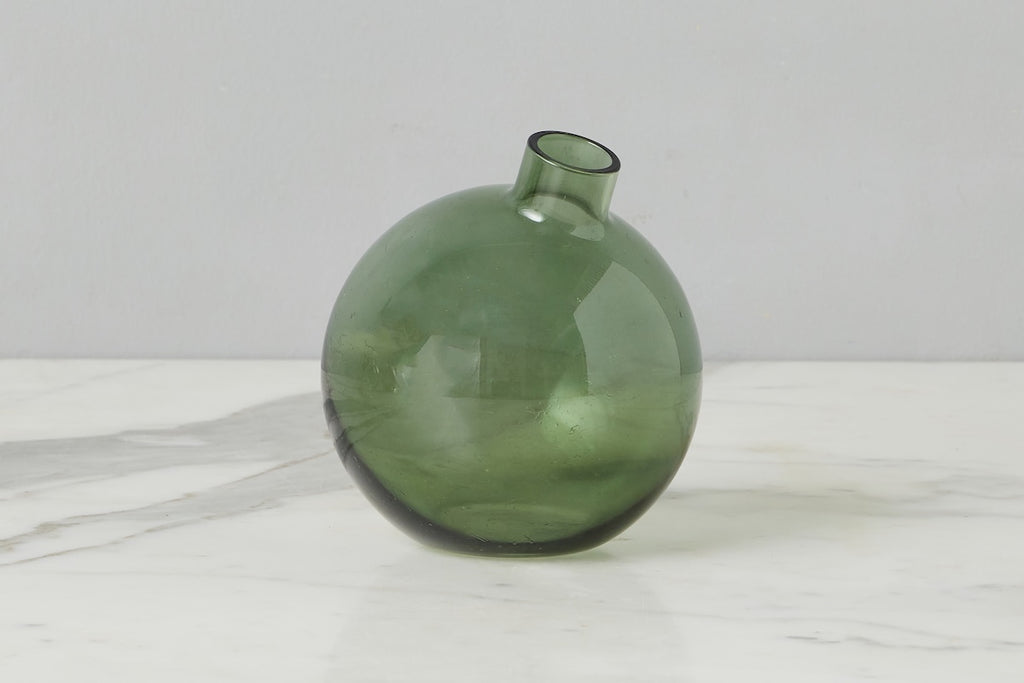 Glass Sphere Bud Vase Spruce