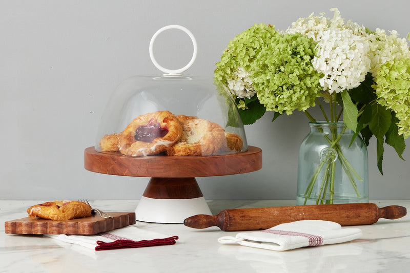 Mod White Cake Stand, Medium