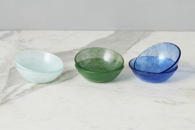 Glass Tasting Bowl, Navy Blue