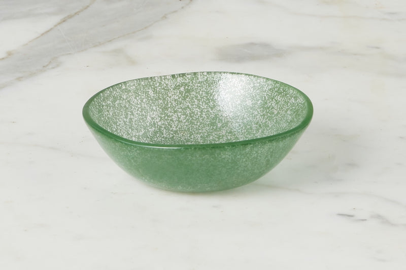 Glass Tasting Bowl, Spruce Green
