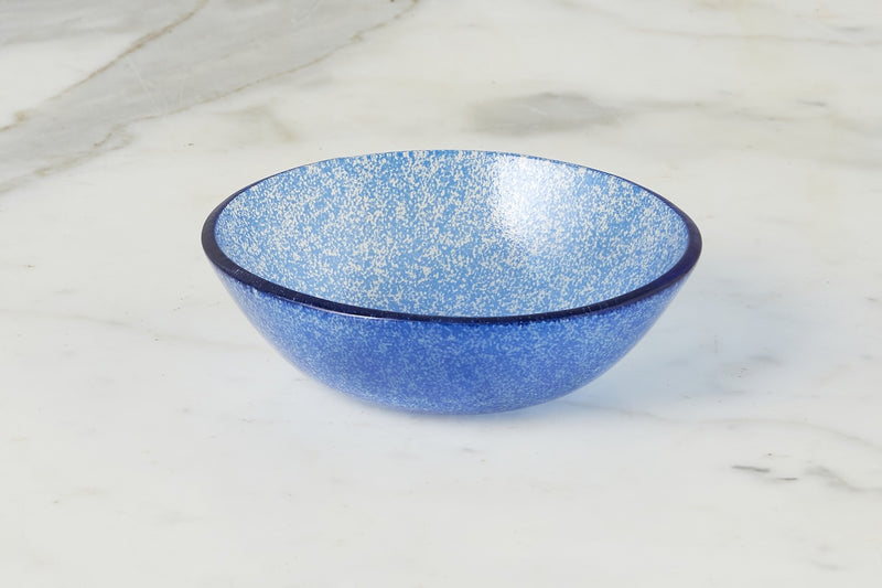 Glass Tasting Bowl, Navy Blue