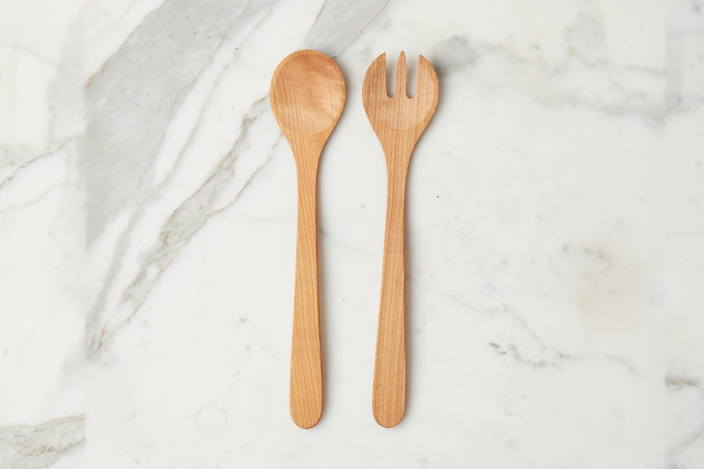 Mediterranean Salad Servers Cherrywood