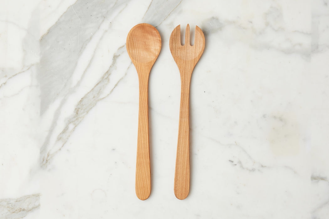 Mediterranean Salad Servers, Cherrywood