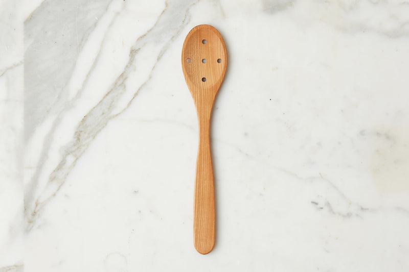 Euro Slotted Spoon, Cherrywood