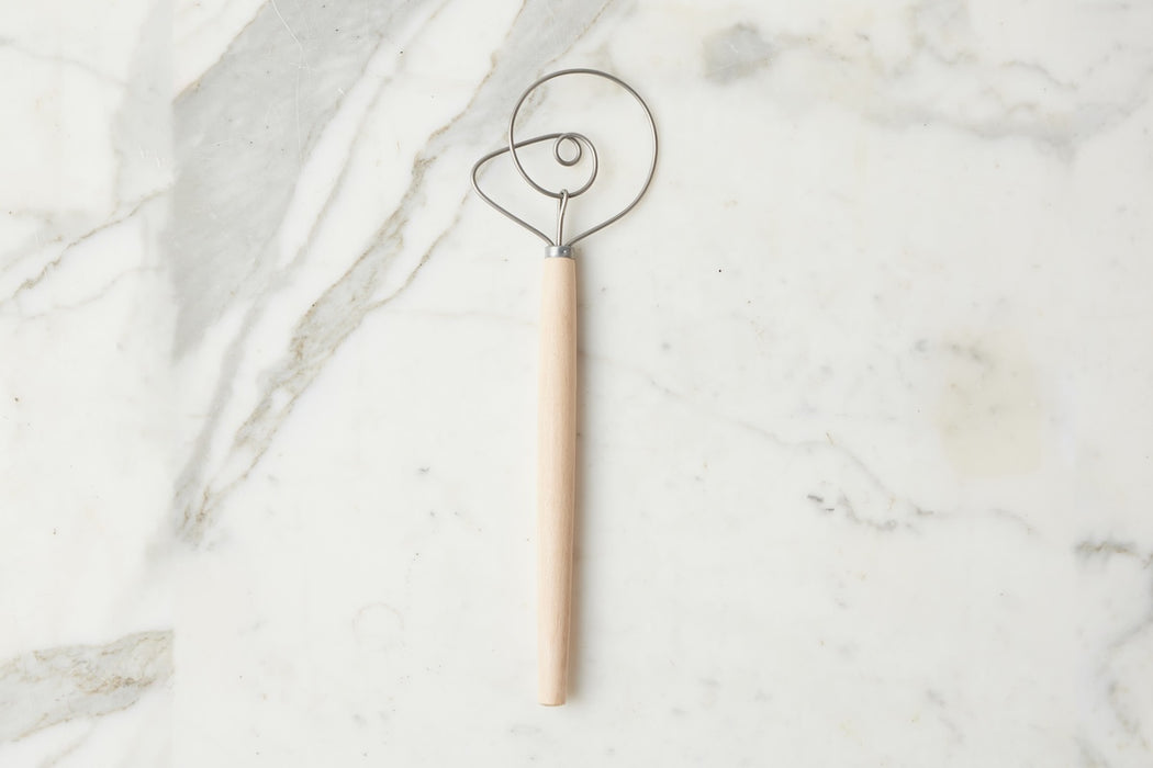 Danish Dough Whisk, Beechwood