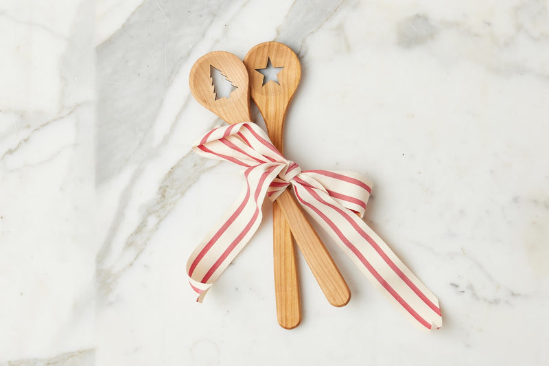 Euro Holiday Spoon Set, Beechwood