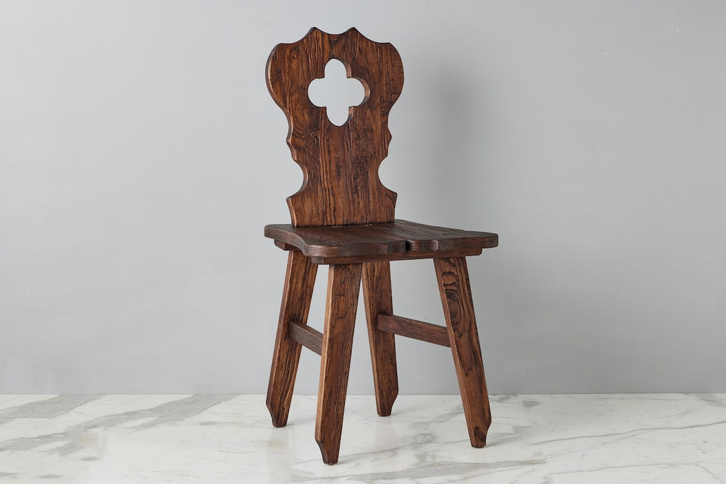 Tyrolean Accent Chair, Saddle Clover