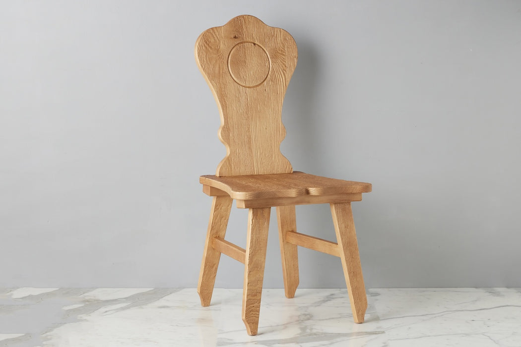 Modern Tyrolean Dining Chair, Natural