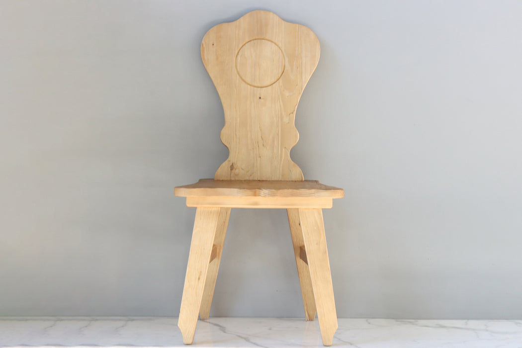 Modern Tyrolean Dining Chair, Natural