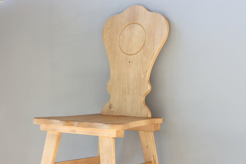 Modern Tyrolean Dining Chair, Natural