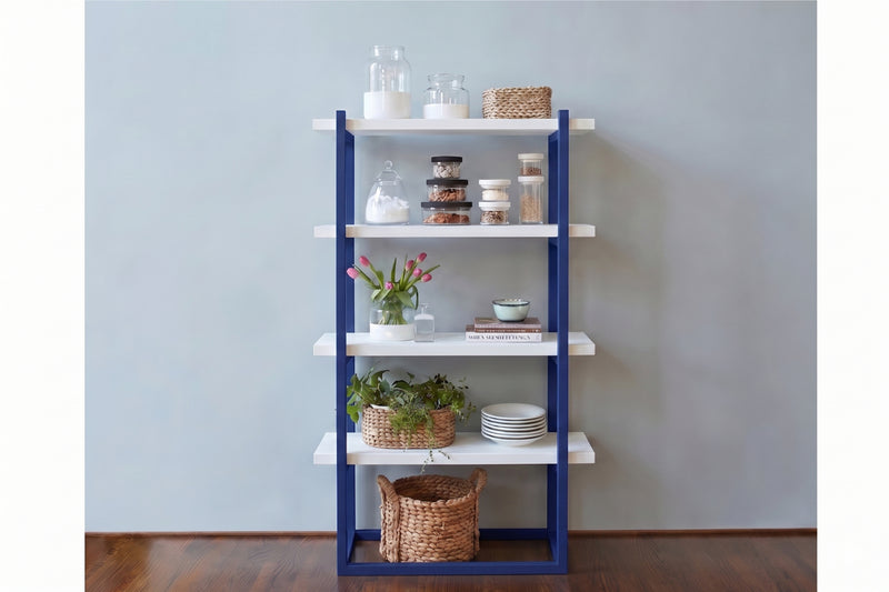 Navy with White, Pantry Shelf Unit