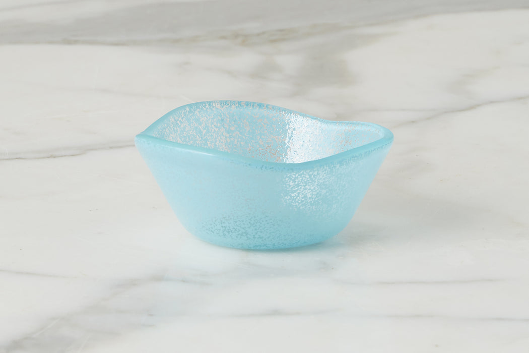 Glass Dipping Bowl, Blue