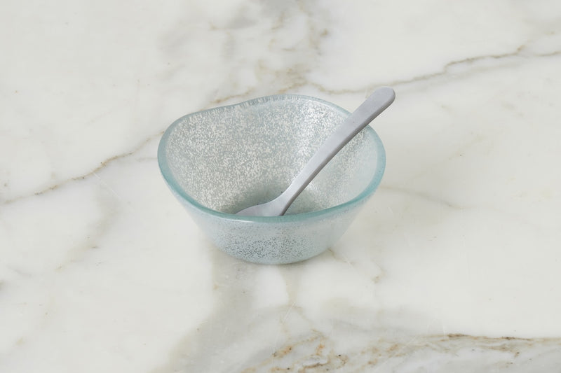 Glass Dipping Bowl, Grey