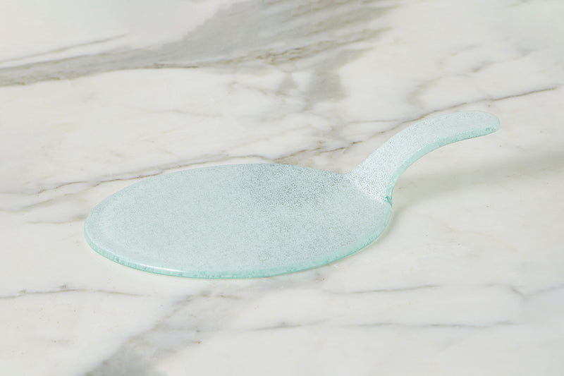 Glass Stacking Appetizer Plate, White