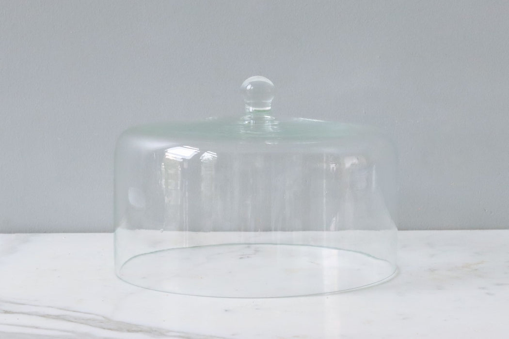 Found Glass Cake Cover, Large