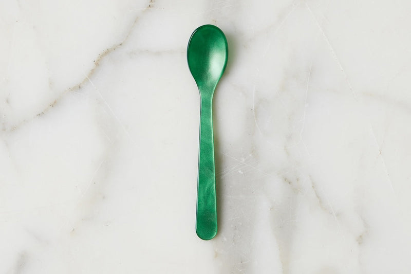 Acrylic Dipping Spoon, Emerald, Set of 4