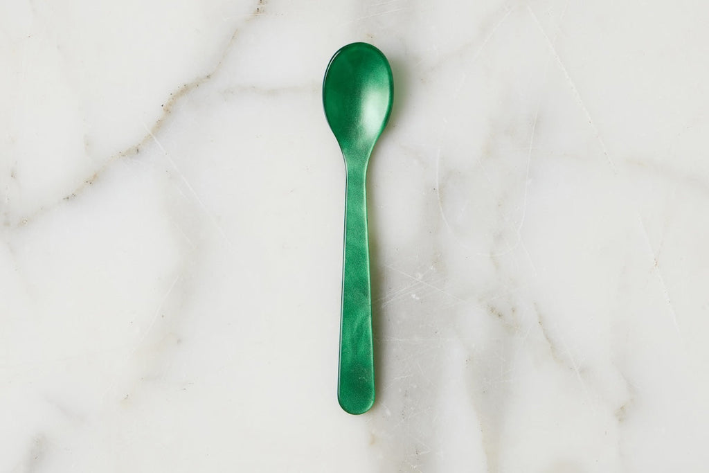 Acrylic Dipping Spoon Emerald Set 4