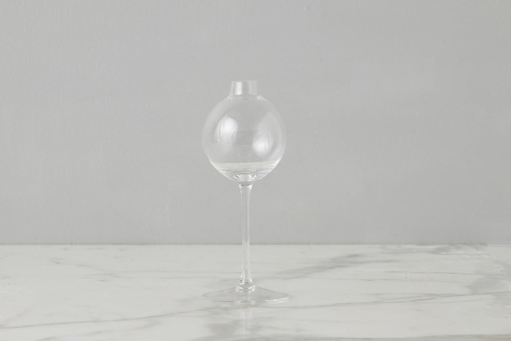 Clear Wine Glass Vase, Small