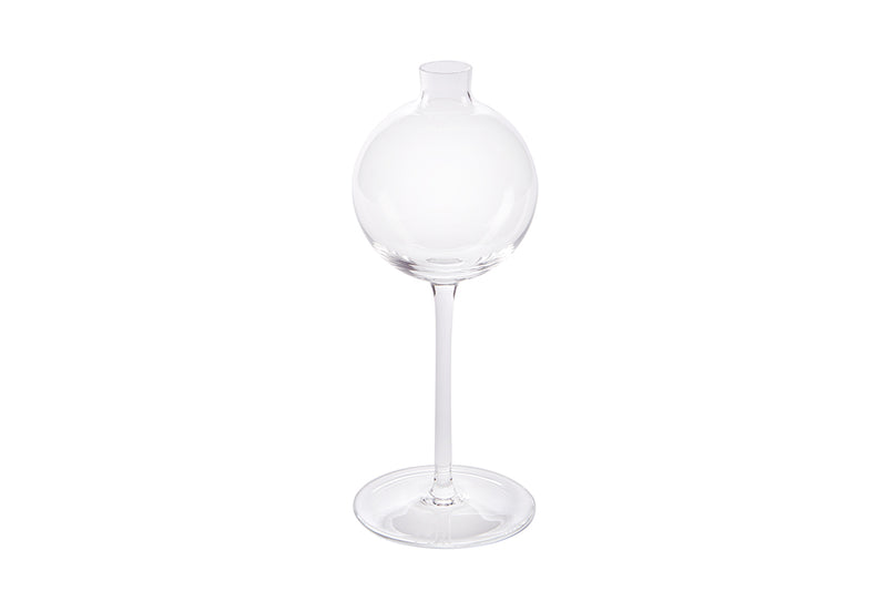 Clear Wine Glass Vase, Small