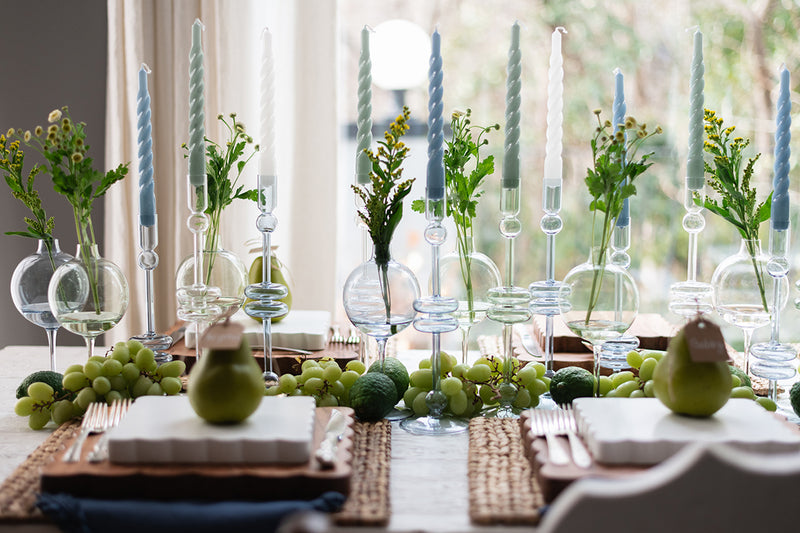 Sage Wine Glass Vase, Medium