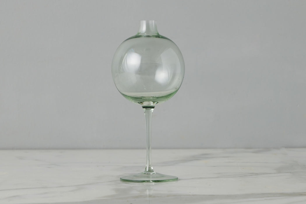 Sage Wine Glass Vase, Medium