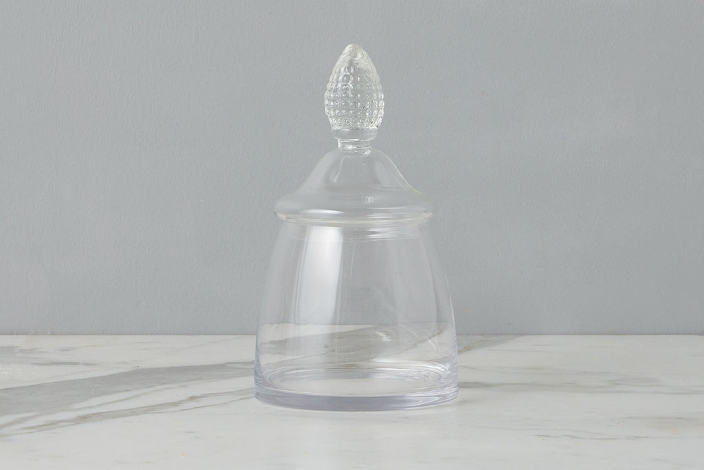 Glass Teardrop Jar Lid Small