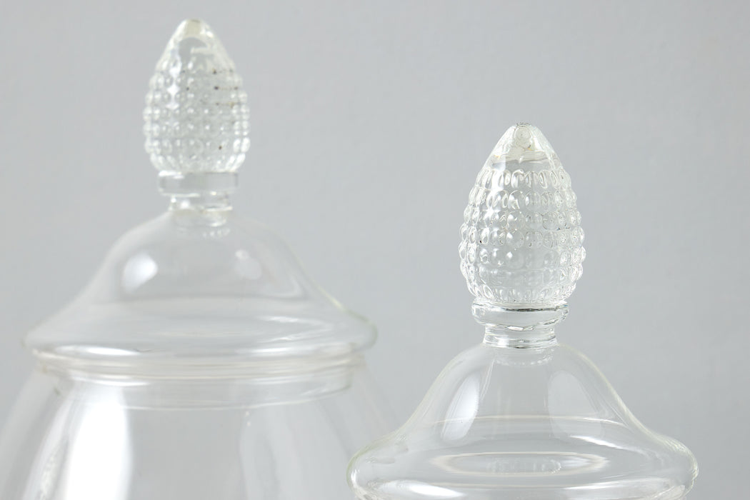 GMC601AAC9 etuhome Glass Teardrop Jar Lid Small