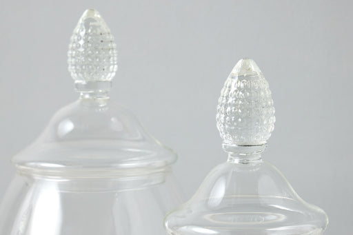 GMC601AAC9 etuhome Glass Teardrop Jar Lid Small