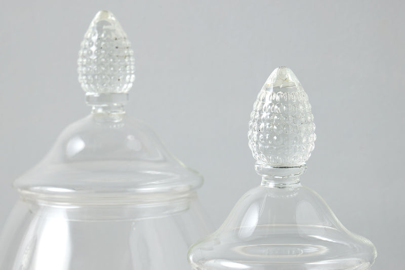 GMC601AC9 etuhome Glass Teardrop Jar Lid Medium